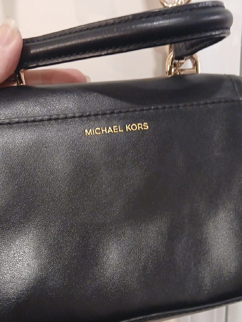 Michael Kors Small Black Leather Crossbody